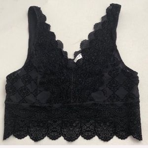Free People Intimates & Sleepwear - Intimately Free People black scalloped bralette M Free People Intimates & Sleepwear - Intimately Free People black scalloped bralette M
